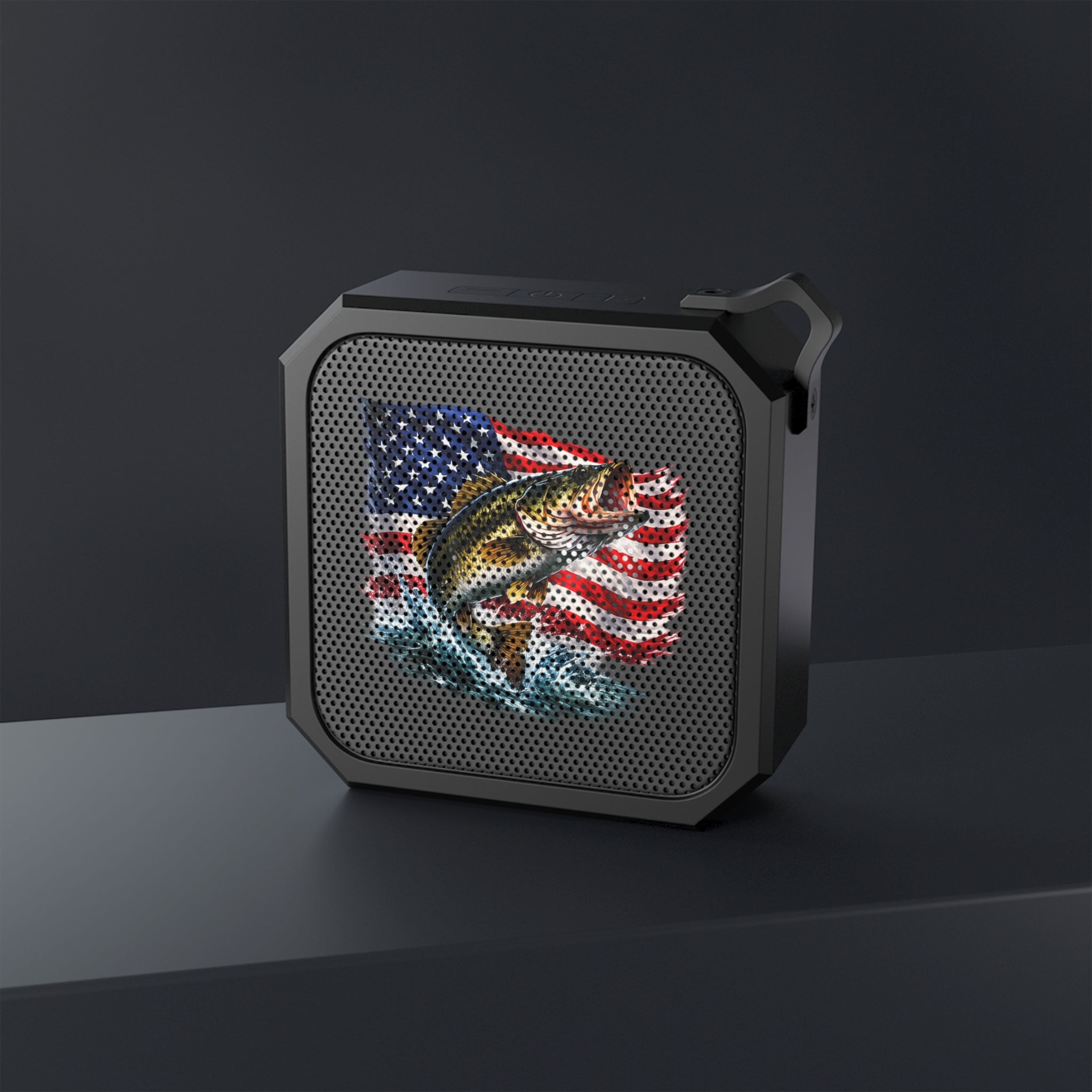 Patriotic Bass Bluetooth Speaker — Outdoor Portable Waterproof Speaker for Fishing & Camping