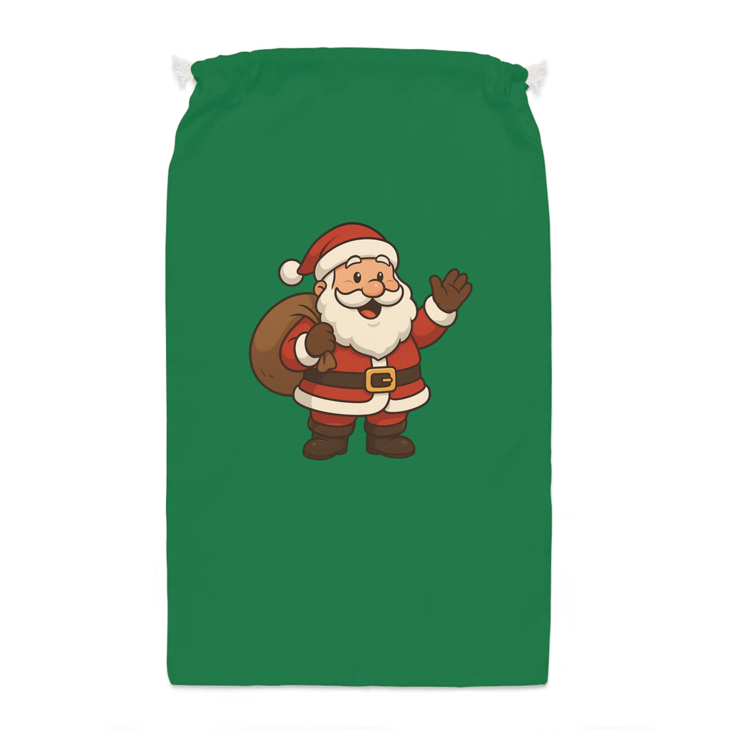 Cute Santa Claus Sack | Christmas Drawstring Gift Bag