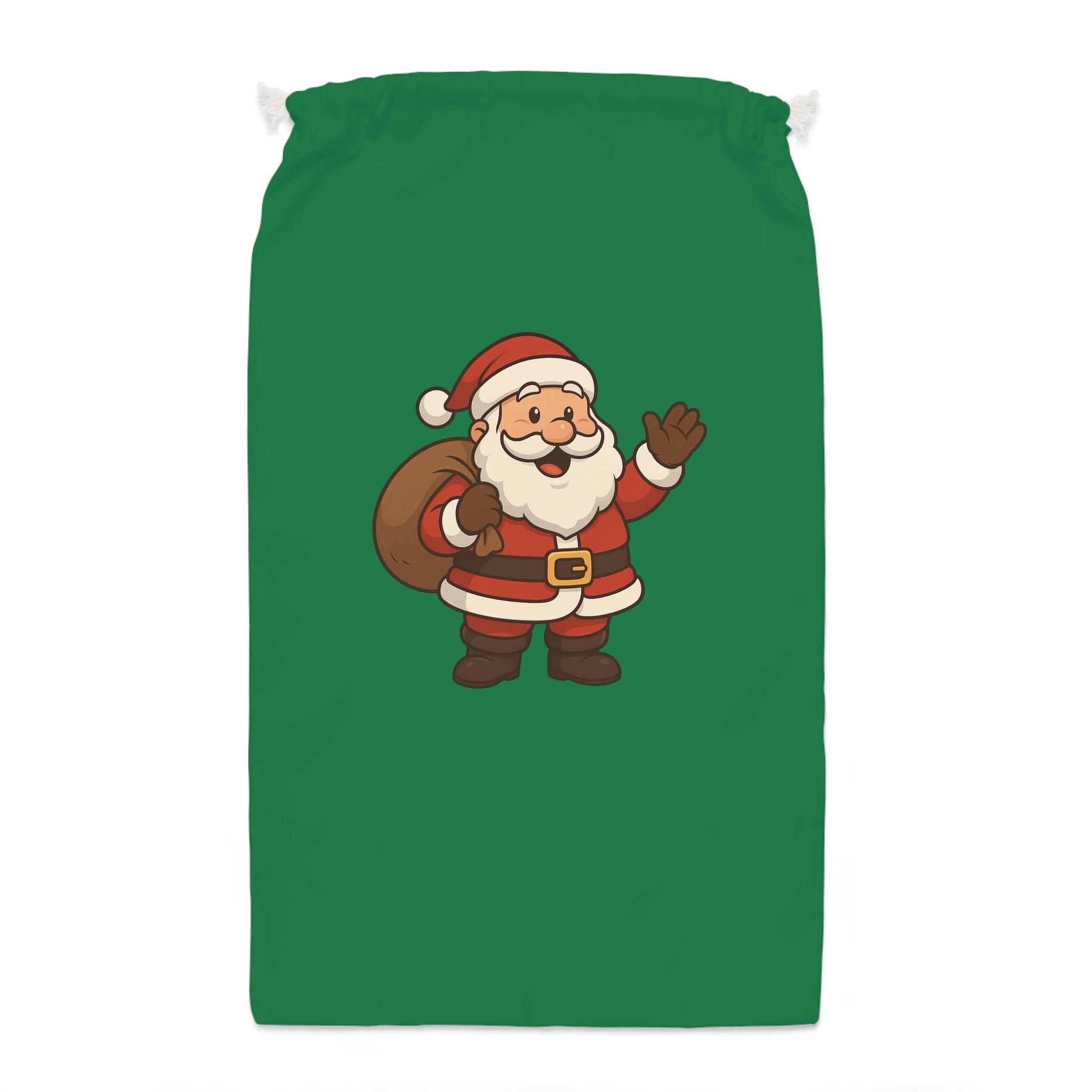 Cute Santa Claus Sack | Christmas Drawstring Gift Bag