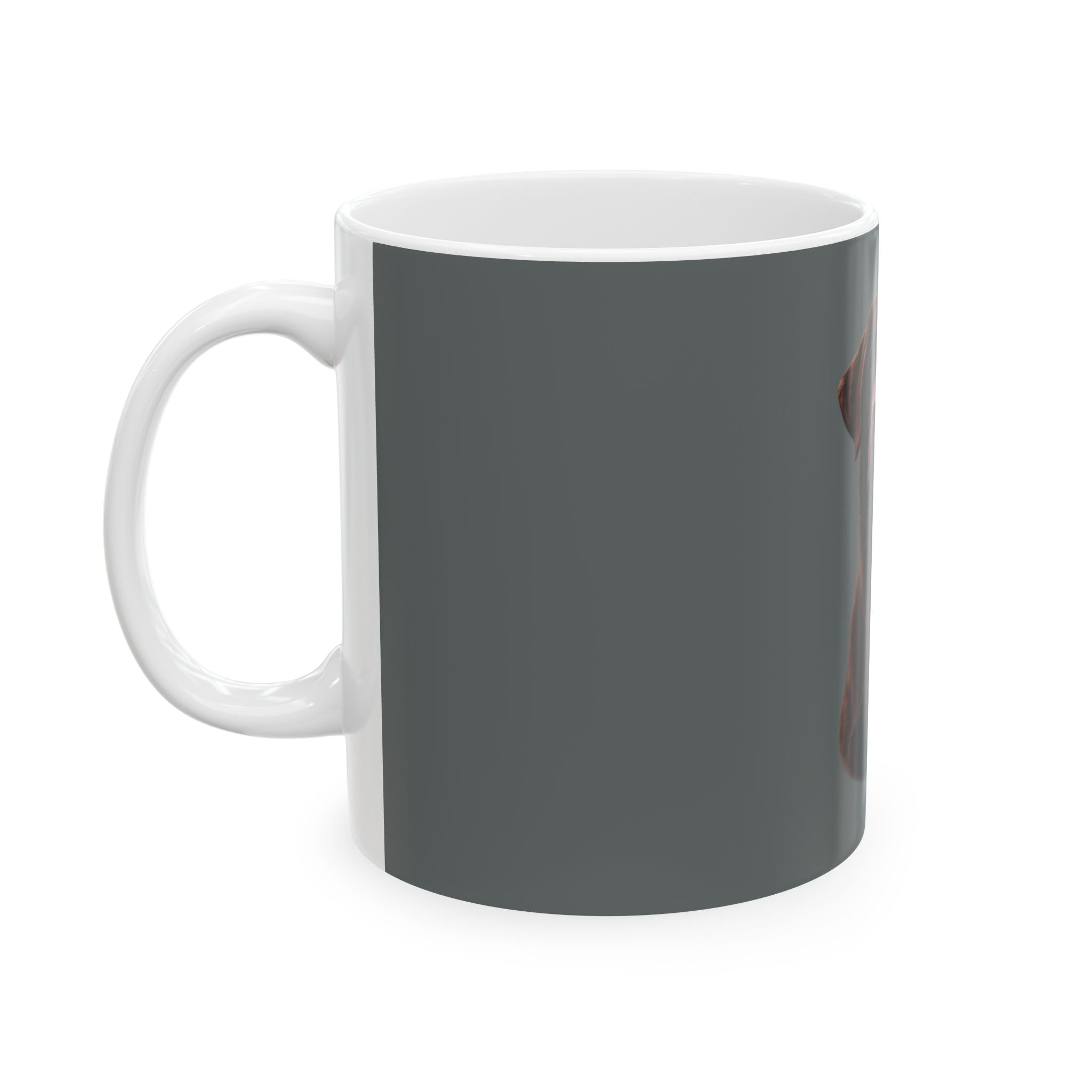 Chocolate Labrador Portrait Mug | Ceramic Dog Coffee Cup