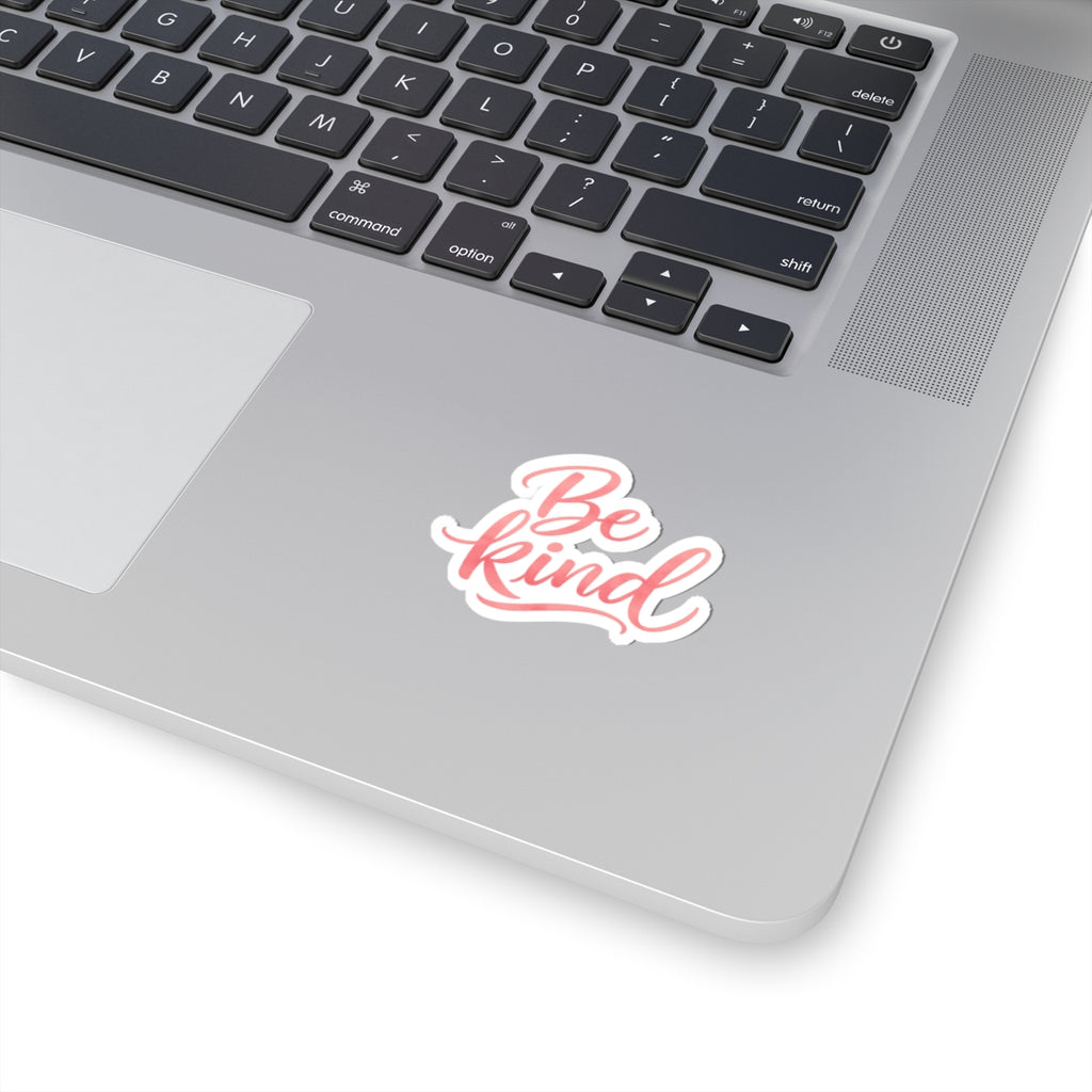 Be Kind script lettering Sticker | Kiss-Cut motivational decal