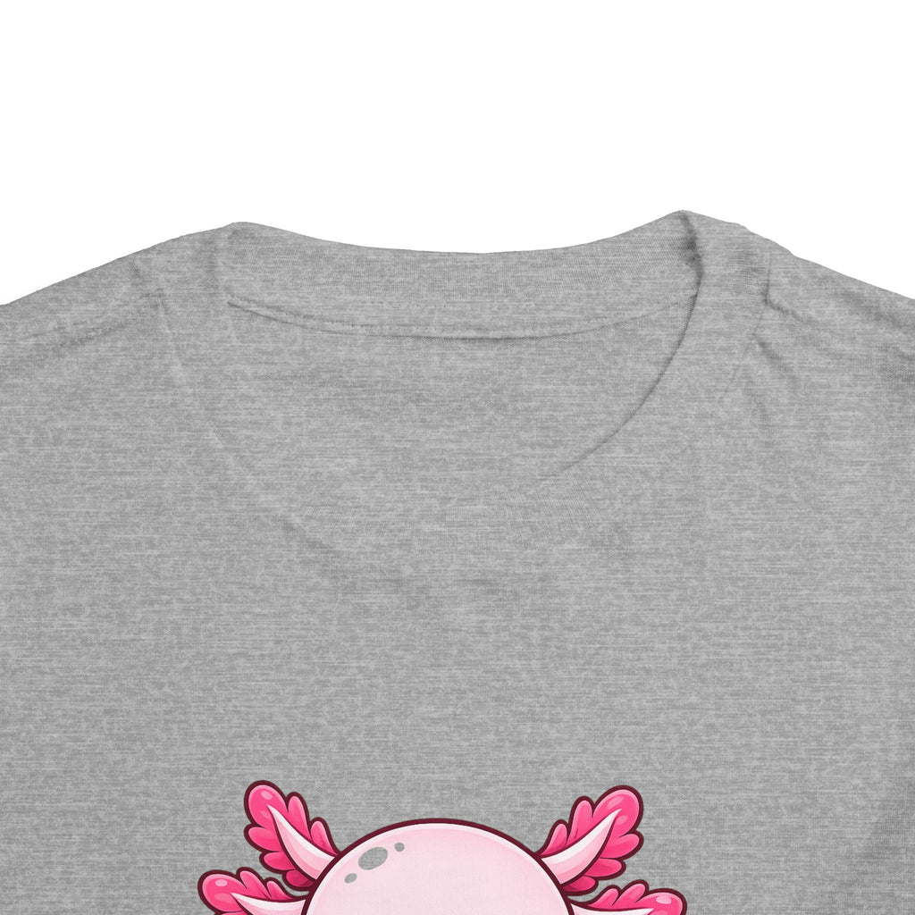 Pink Axolotl Illustration Toddler Tee | Cute Amphibian Shirt