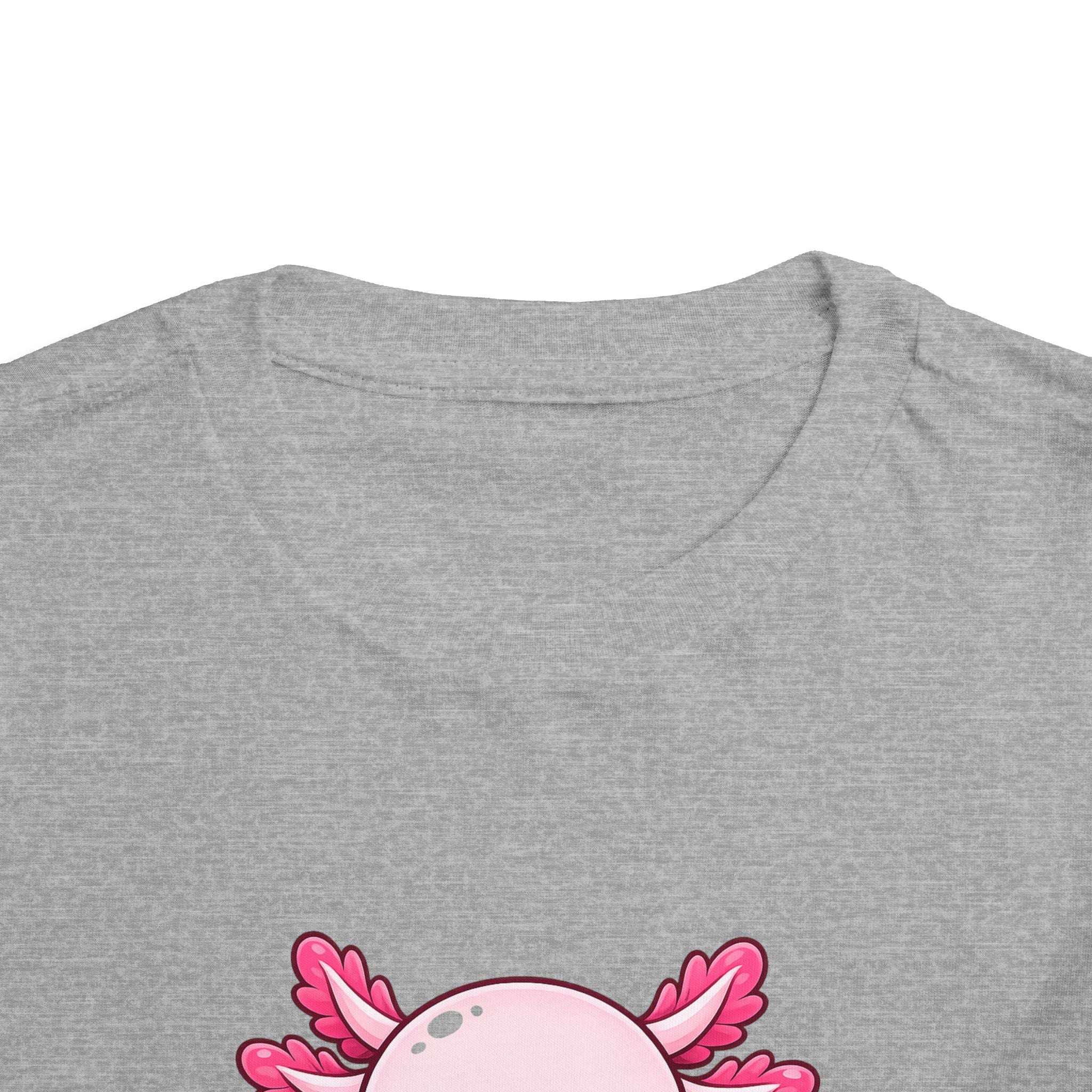Pink Axolotl Illustration Toddler Tee | Cute Amphibian Shirt
