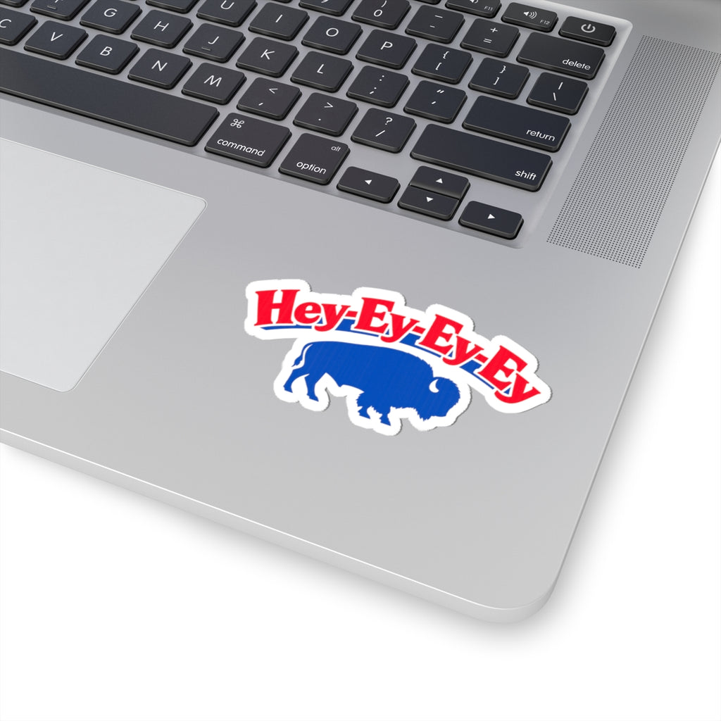 Hey-Ey-Ey Ey Buffalo sticker | Kiss-cut vinyl decal