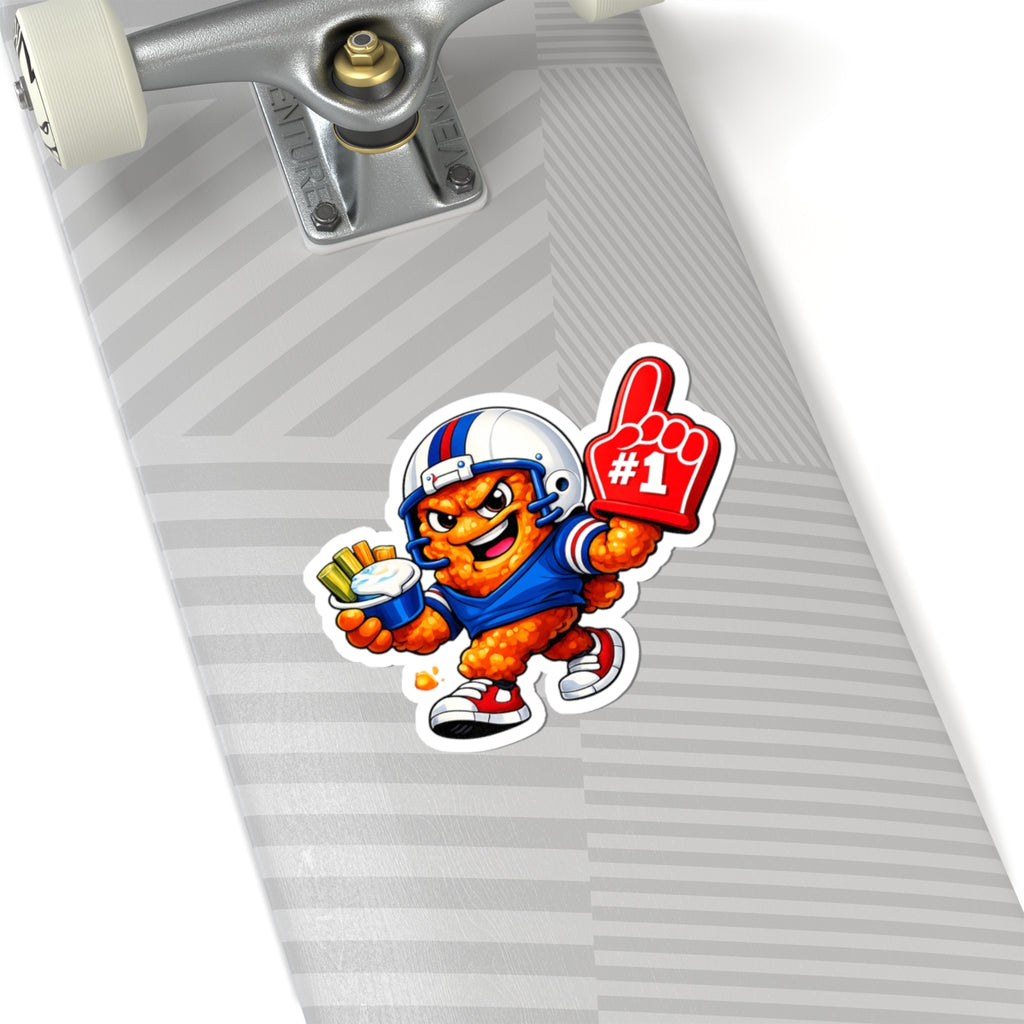 Buffalo Wing Foam Finger #1 Sticker | Kiss-Cut Sticker