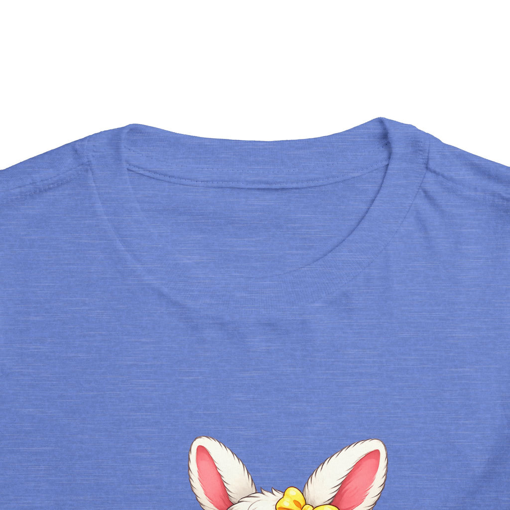 Easter Bunny Toddler Tee — Cute Baby Bunny with Easter Eggs