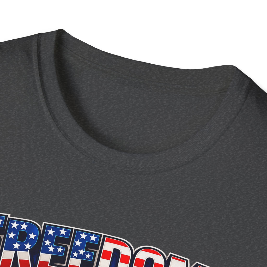 Freedom Flag T-Shirt — Patriotic USA Stars & Stripes Tee for 4th of July