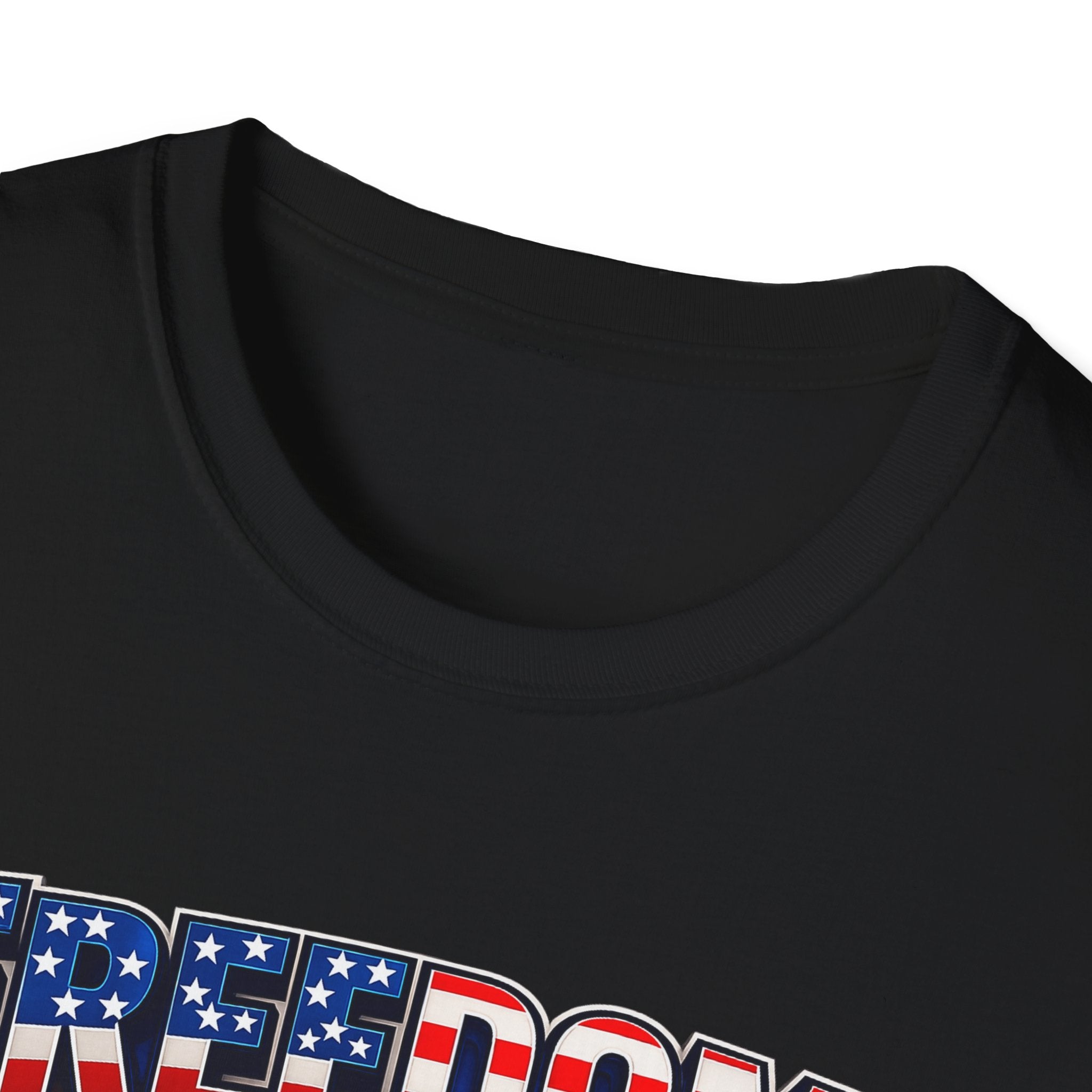 Freedom Flag T-Shirt — Patriotic USA Stars & Stripes Tee for 4th of July