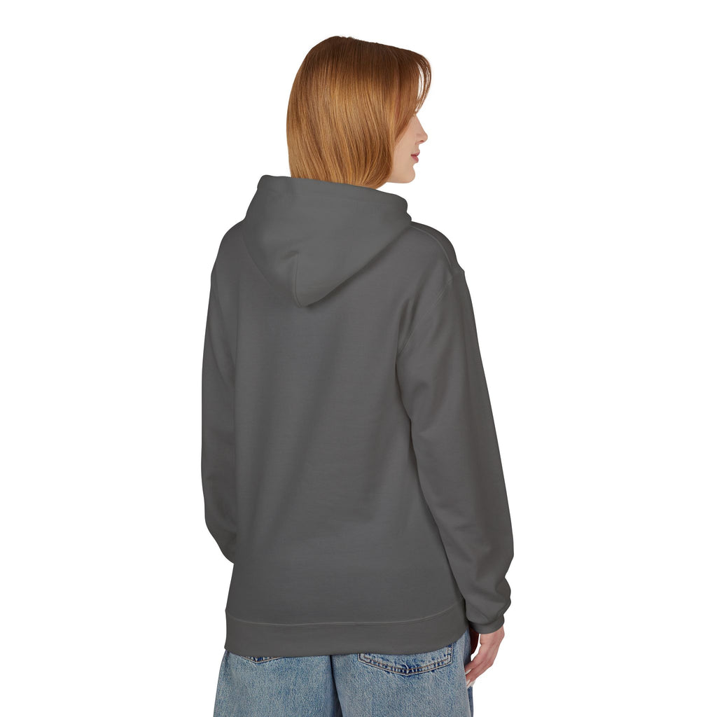 Sitting Labrador Dog Hoodie | Minimal Small Dog Silhouette, White Pullover