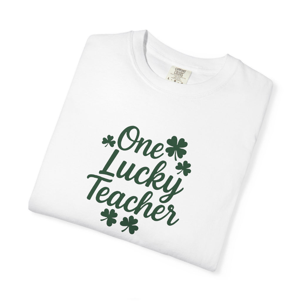 One Lucky Teacher T-shirt | St. Patrick's Day Shamrock Teacher Tee