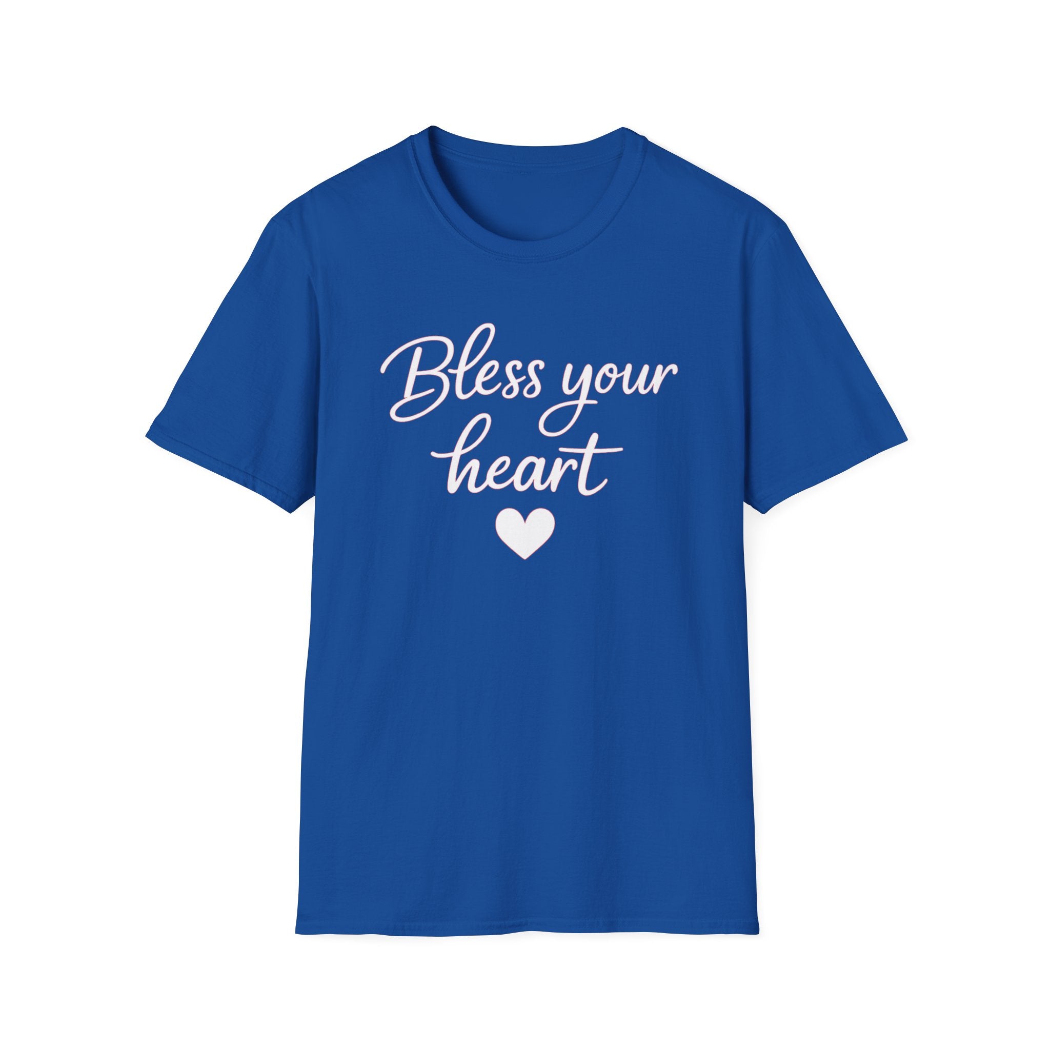 Bless Your Heart T-Shirt | Southern Phrase, Script Heart Design