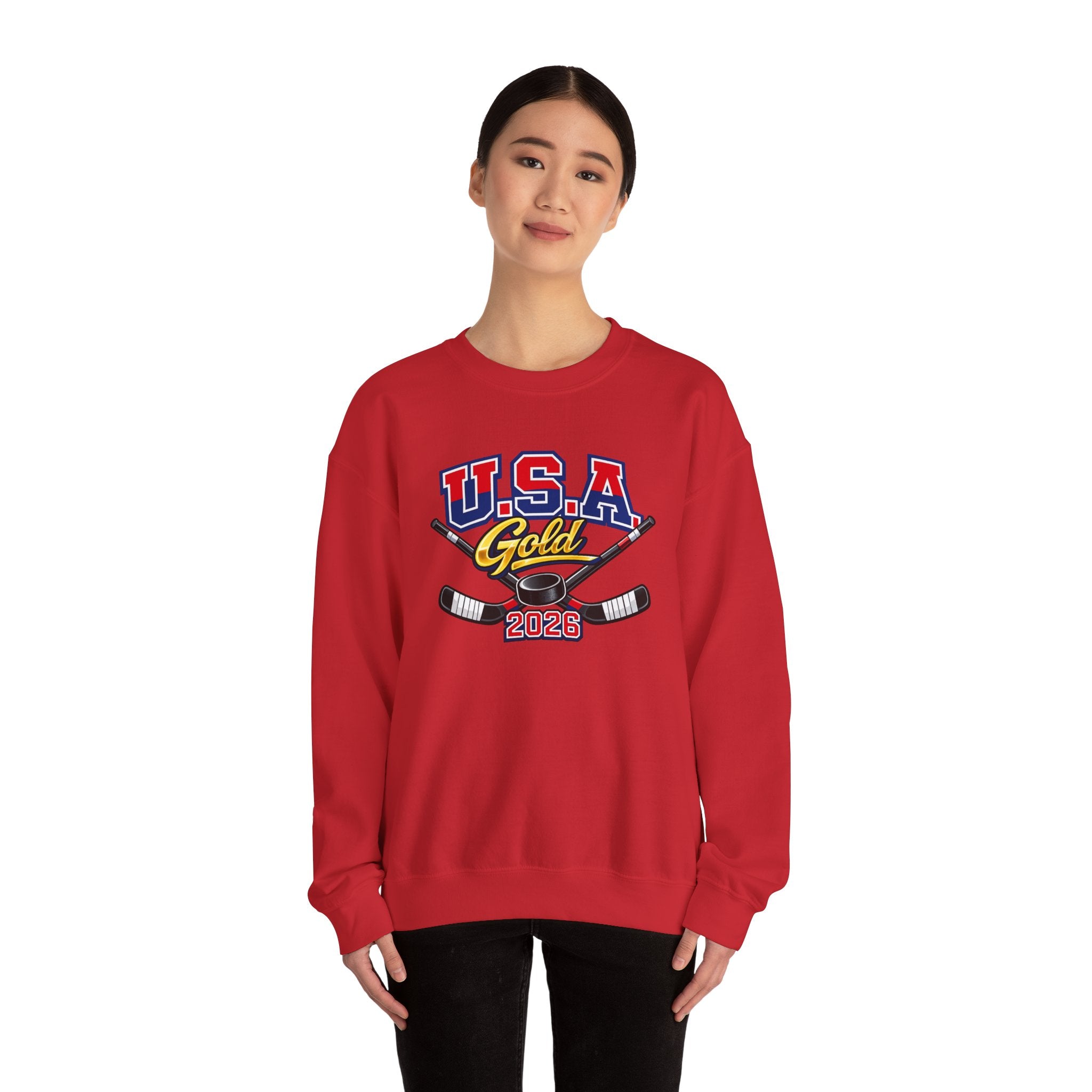 USA Gold 2026 Hockey Crewneck Sweatshirt