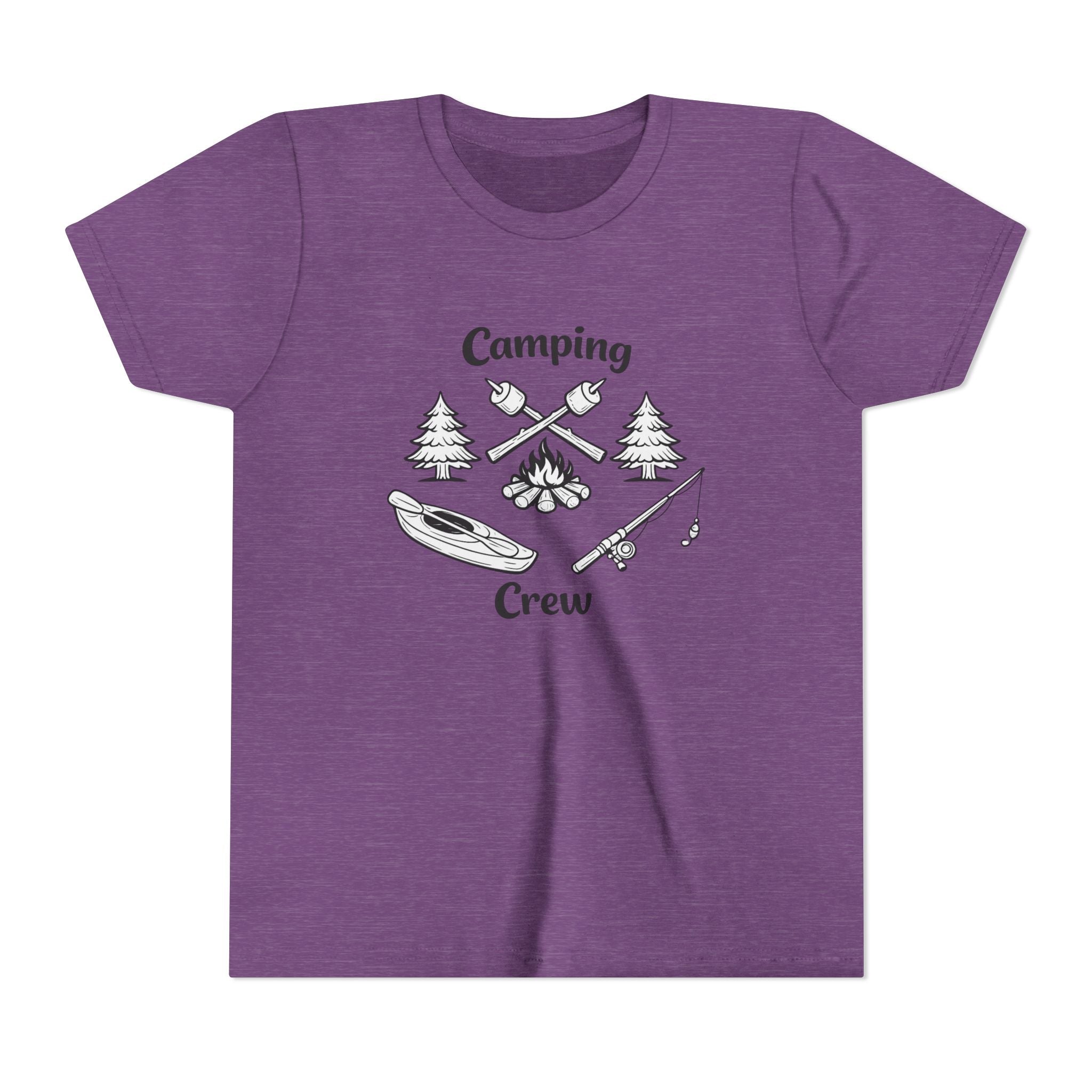 Camping Crew Youth Tee | Kayak, Campfire, Fishing Outdoors