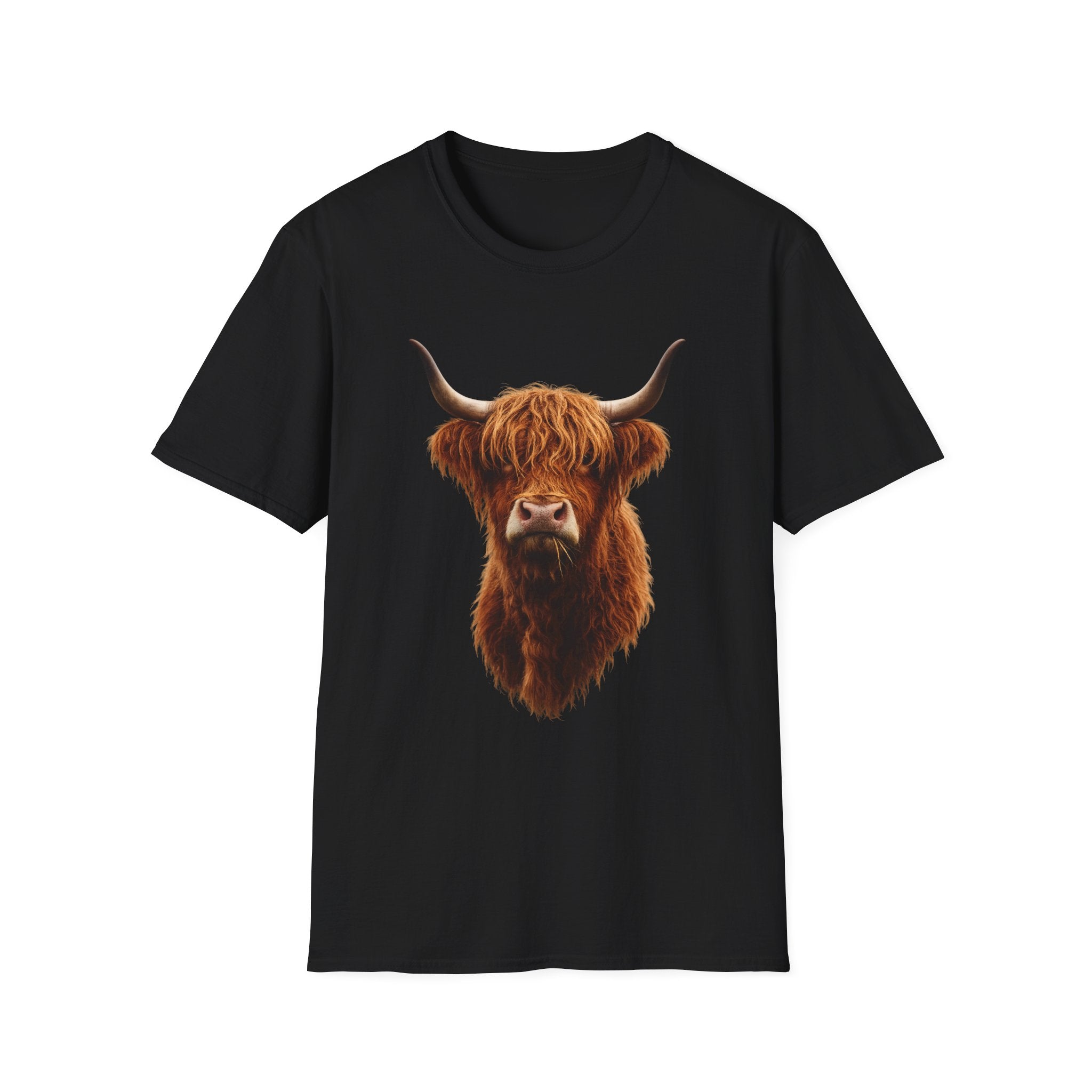 Highland Cow Head T-Shirt | Scottish Highland Cattle Graphic Tee