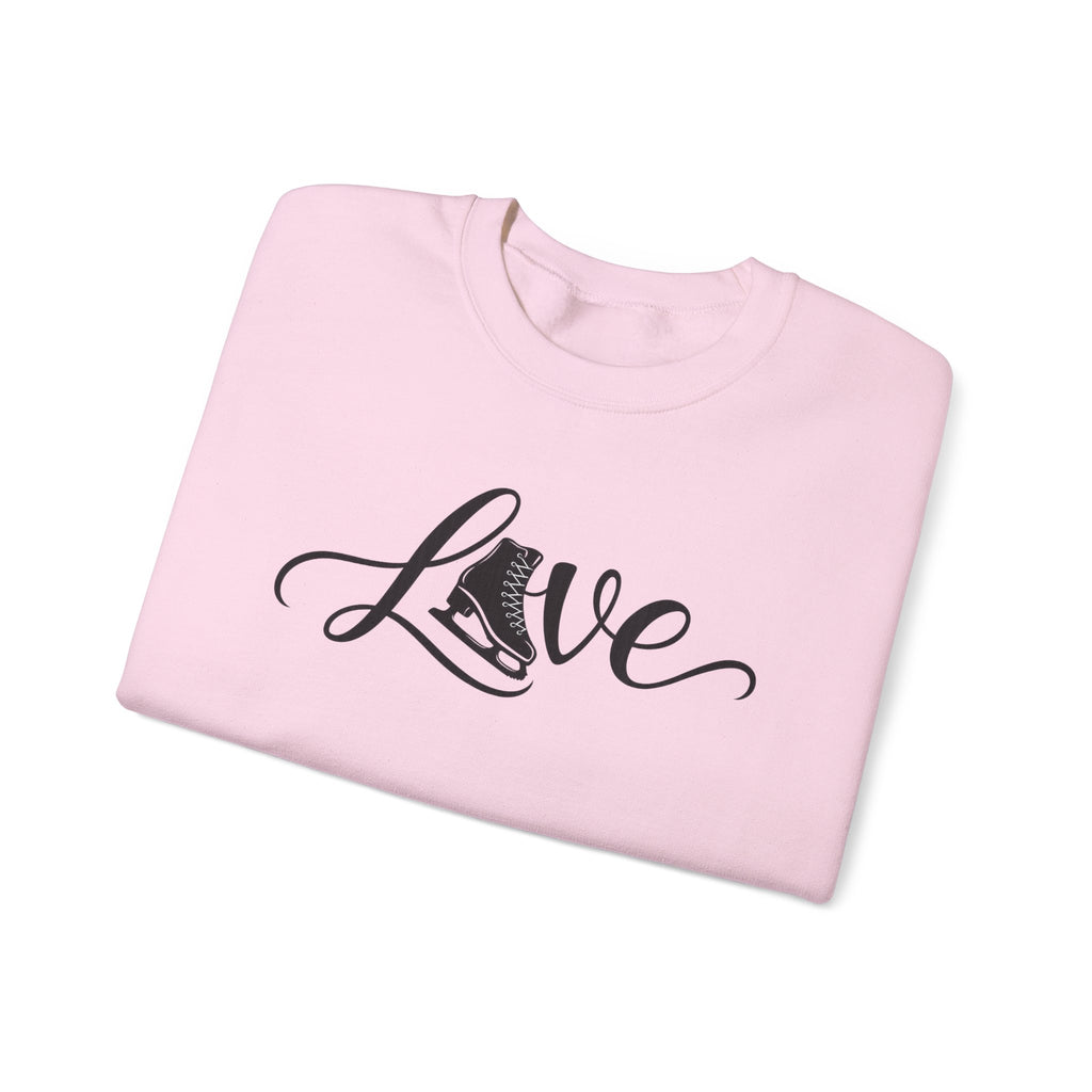 Love figure skating Unisex Heavy Blend™ Crewneck Sweatshirt