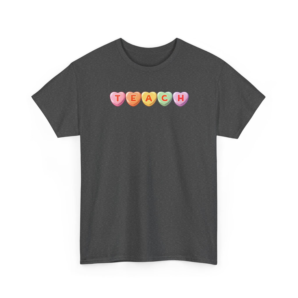 Valentine's Day TEACH Unisex Cotton Tee