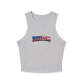 Freedom Graphic Racer Tank — Patriotic USA Flag Design