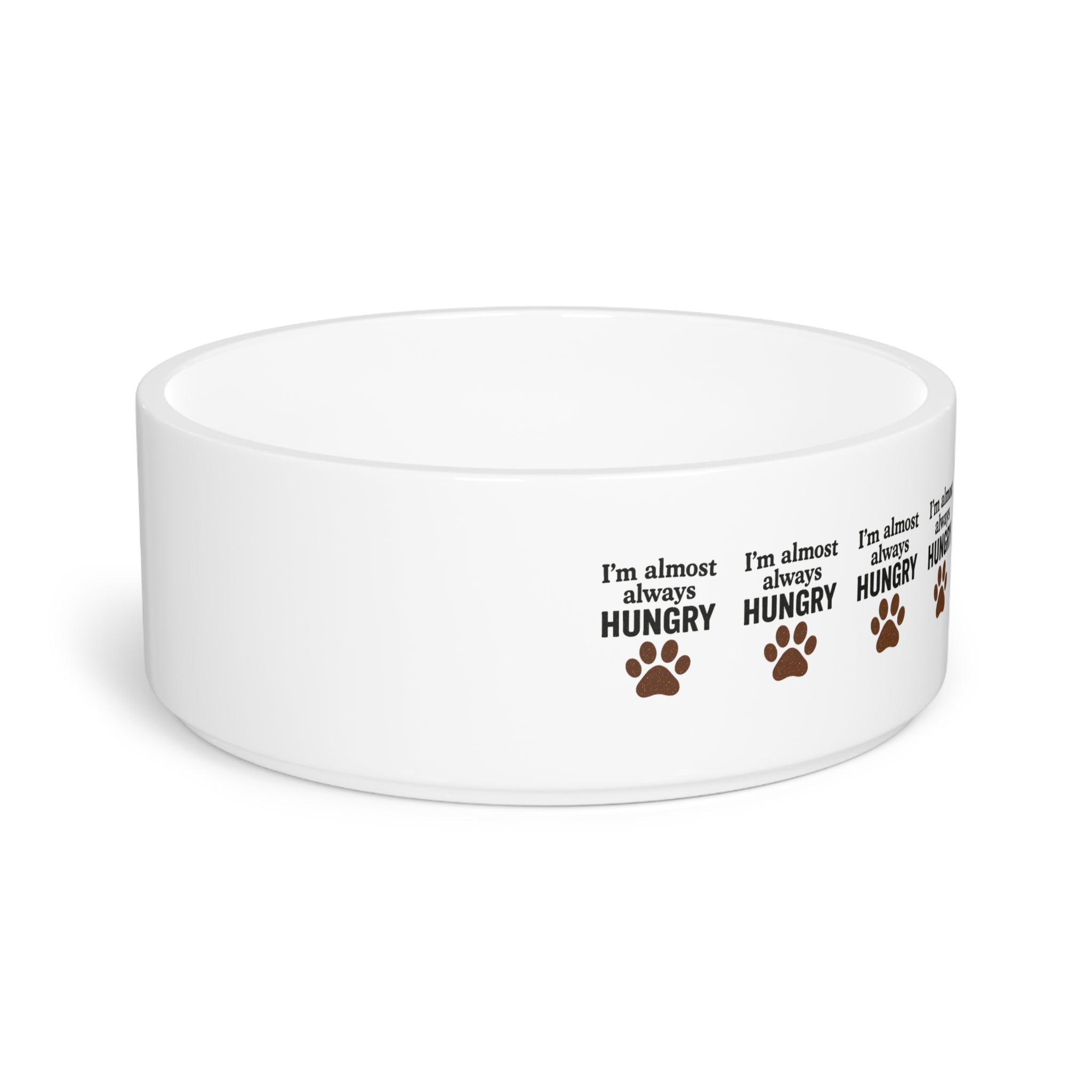 Funny Pet Bowl | Silly Paw Print Design