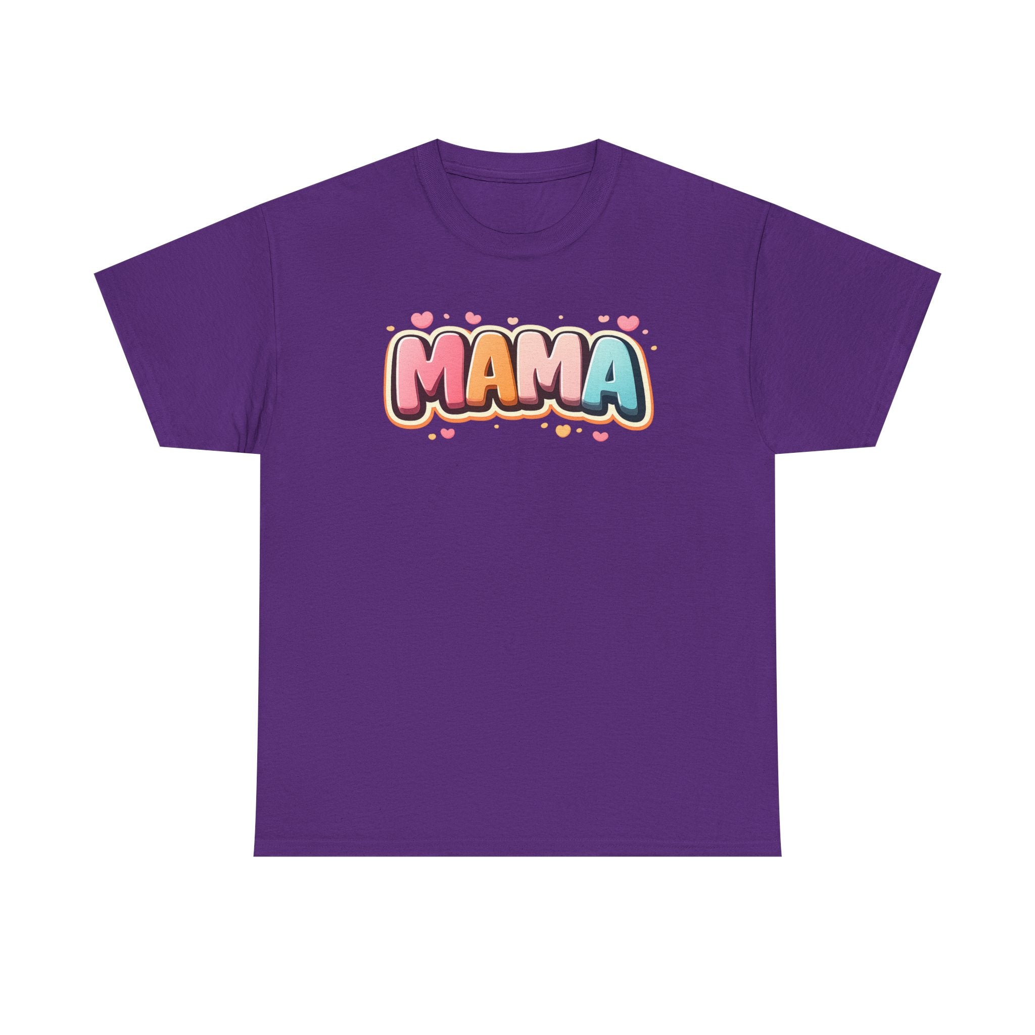 Mama Script Bubble Design T-Shirt