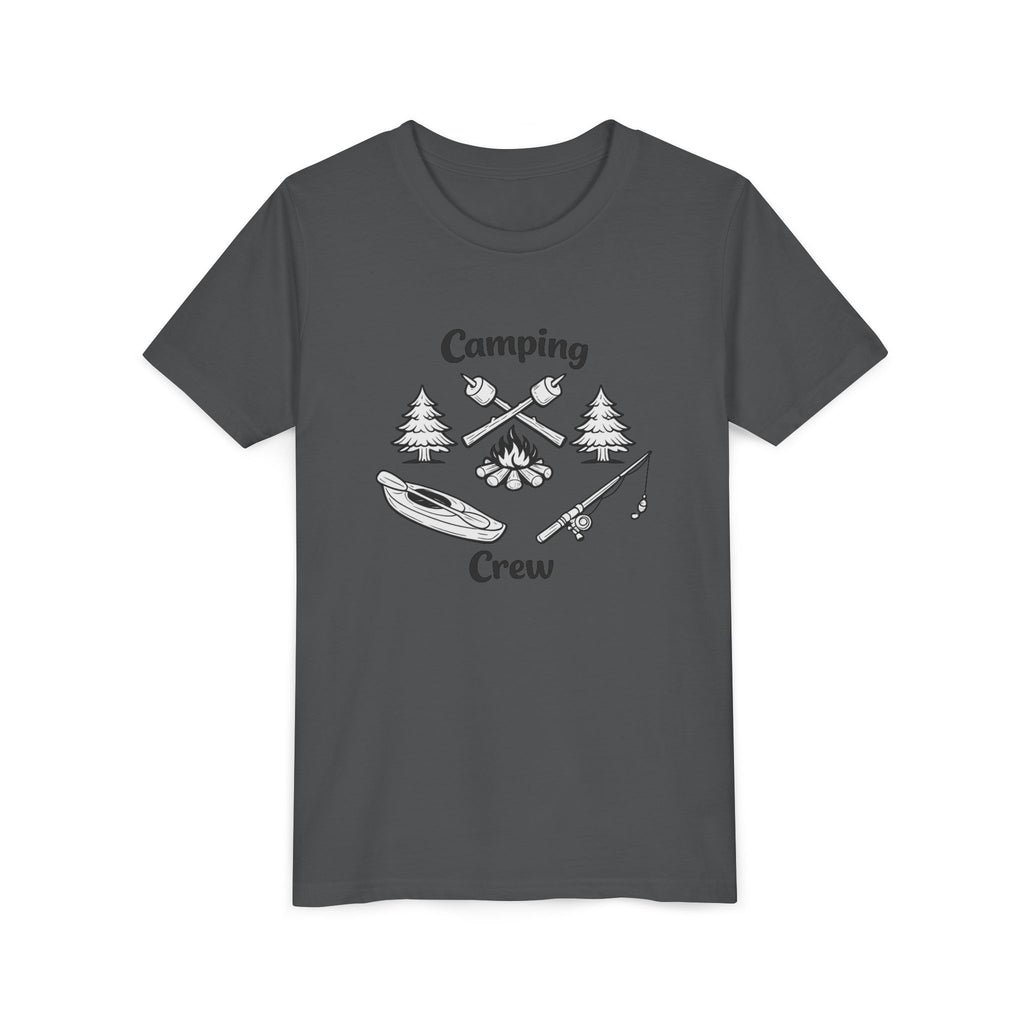 Camping Crew Youth Tee | Kayak, Campfire, Fishing Outdoors