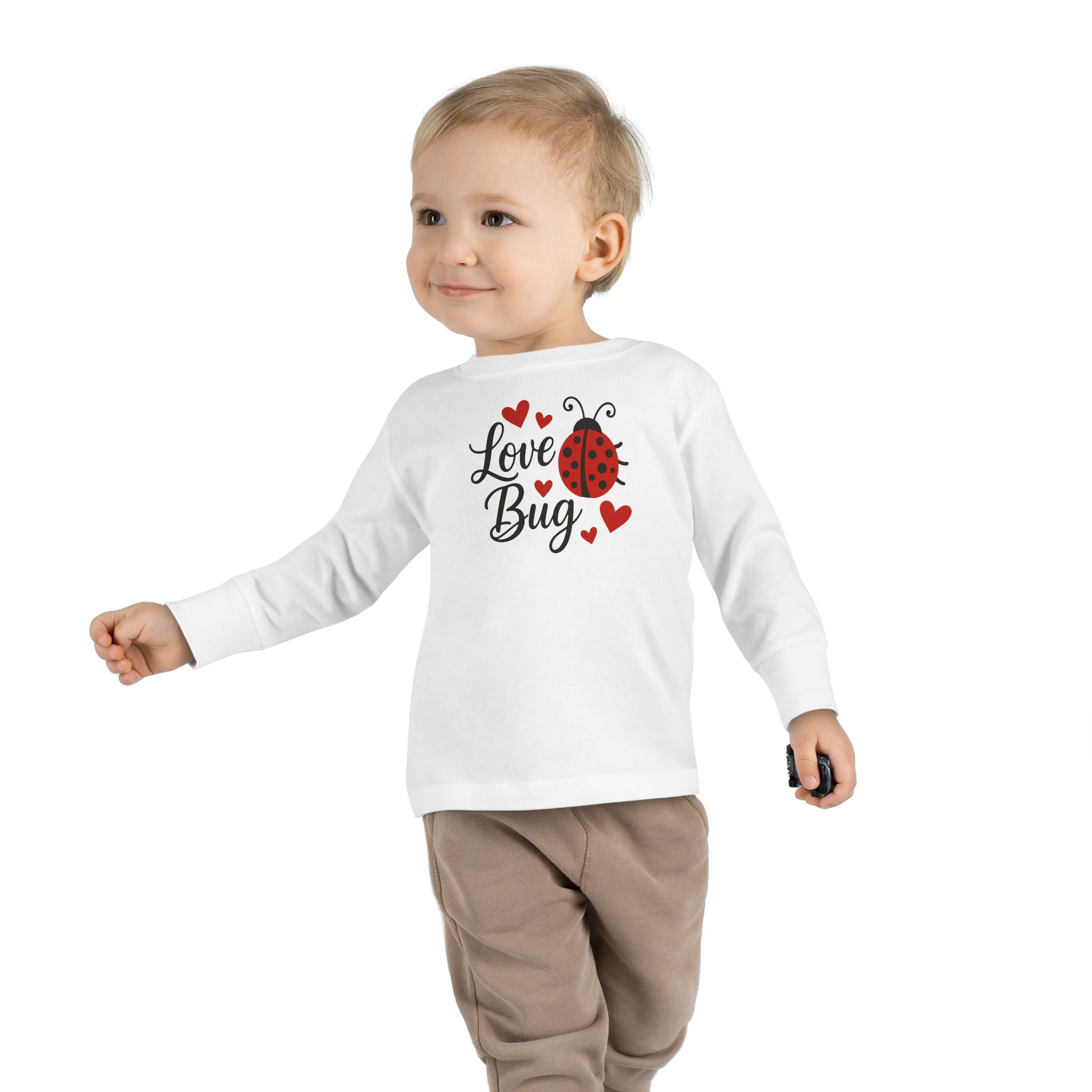 Love Bug Valentine's Toddler Long Sleeve Tee