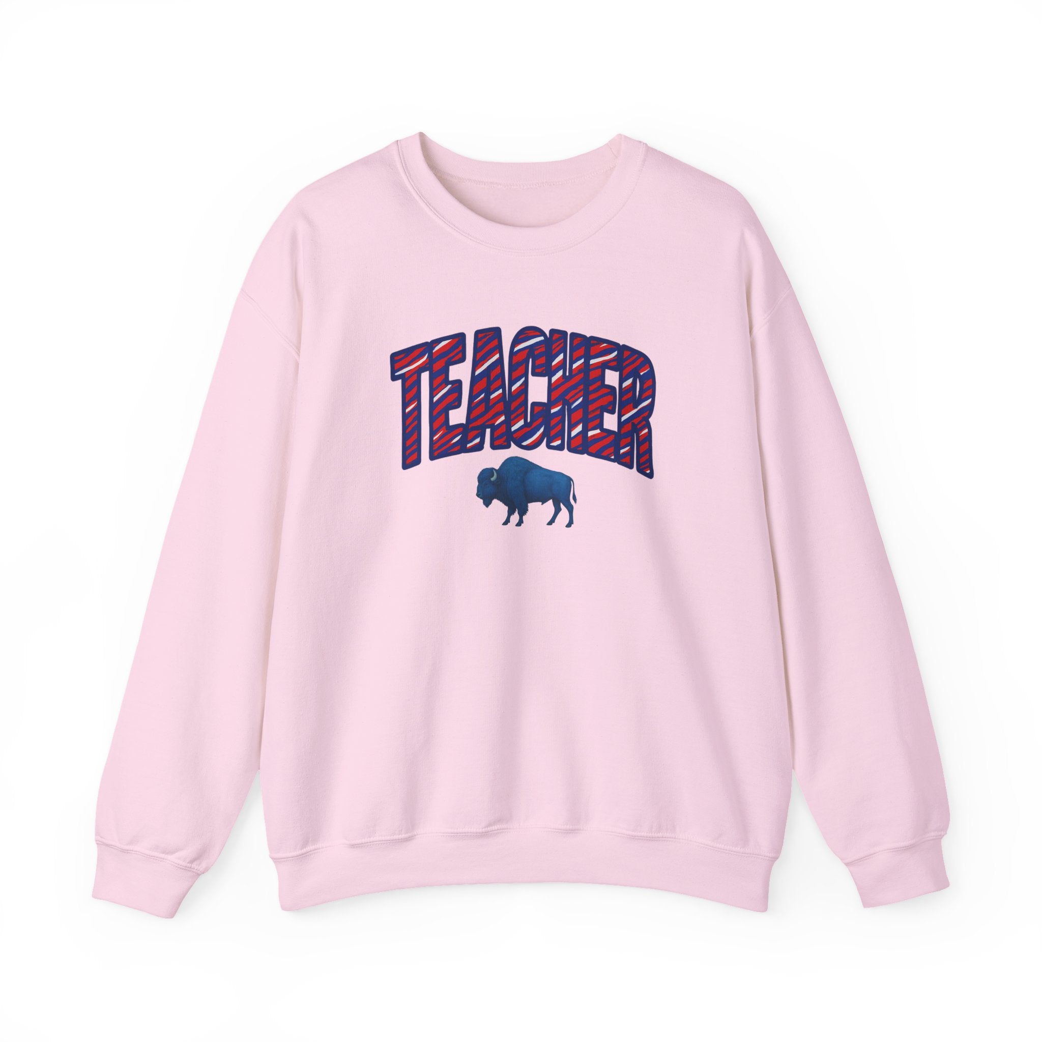Teacher buffalo plaid arch Sweatshirt | Teacher crewneck