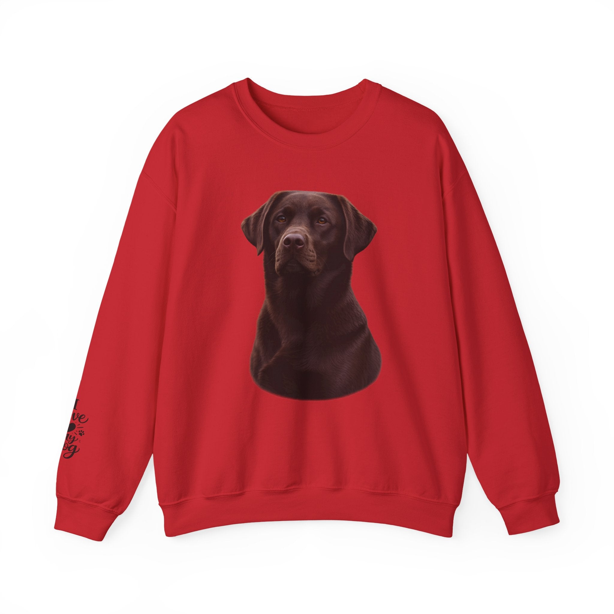 Chocolate Labrador Portrait Sweatshirt | Dog Face Crewneck