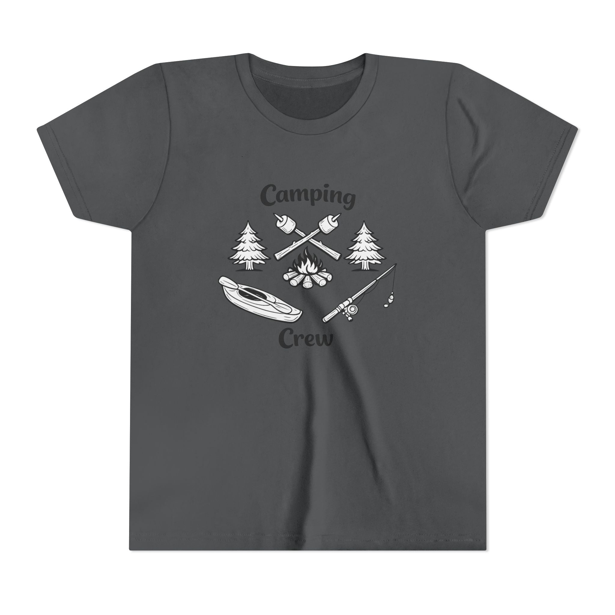 Camping Crew Youth Tee | Kayak, Campfire, Fishing Outdoors