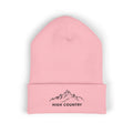 Embroidered Mountain Logo Beanie, Winter Ski Accessories, Outdoor Adventure Hat, Nature Lover Gift, Ski Trip Apparel