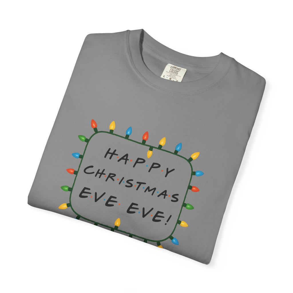 Happy Christmas Eve Eve T-Shirt | Christmas Lights Holiday Tee