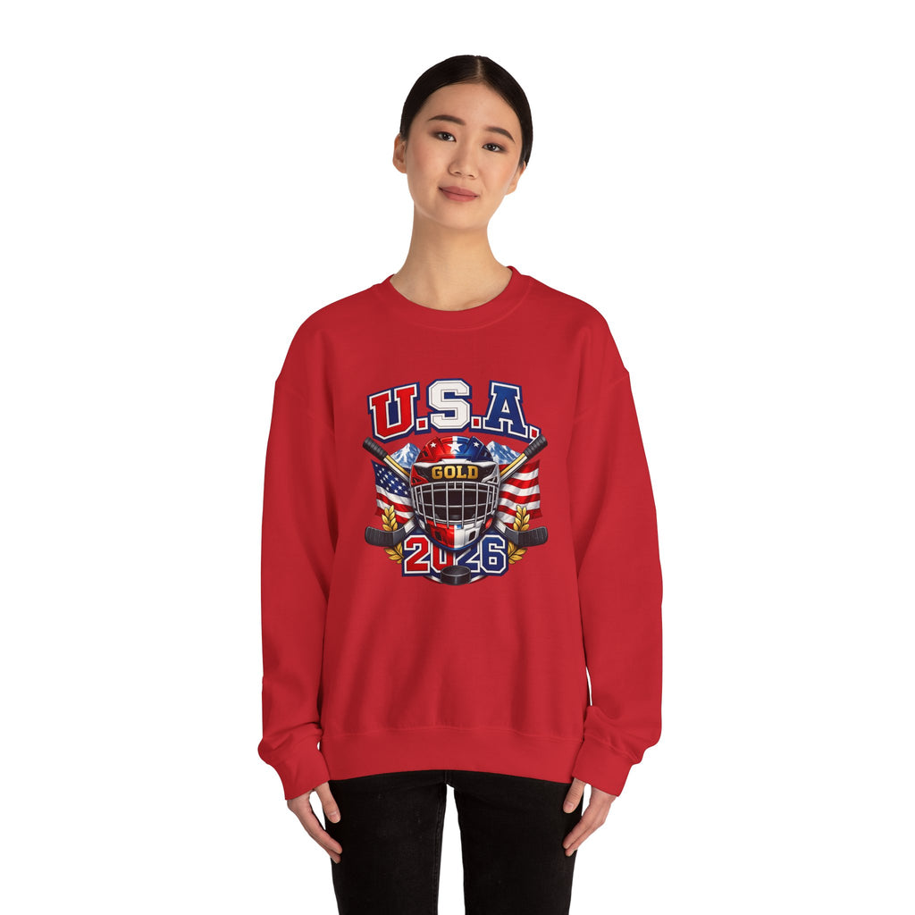 USA Hockey Gold 2046 Crewneck Sweatshirt