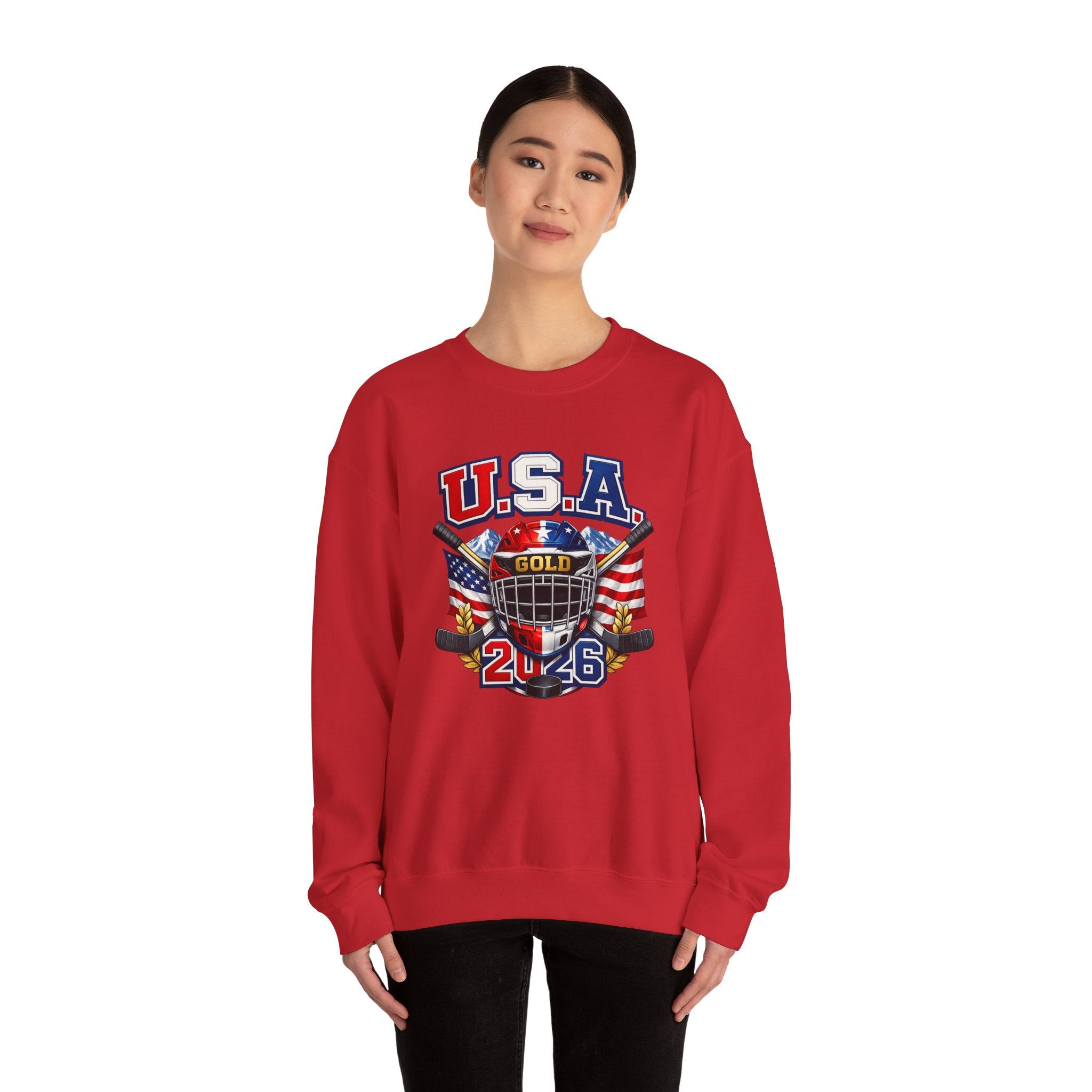 USA Hockey Gold 2046 Crewneck Sweatshirt