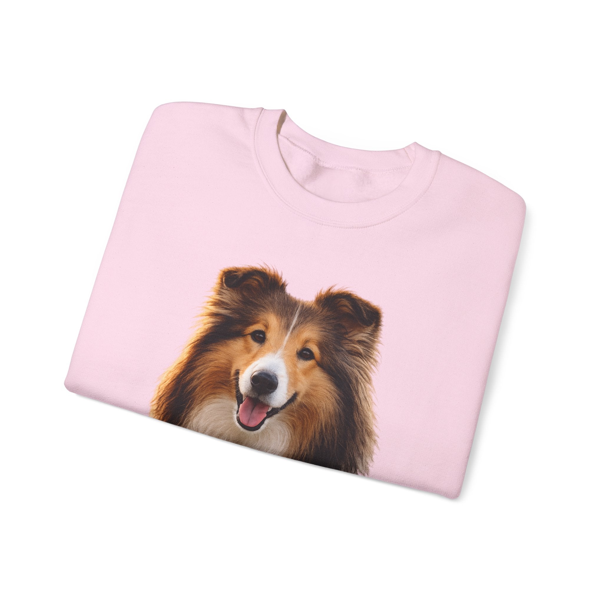 Smiling Collie Crewneck Sweatshirt | Collie Face Pullover