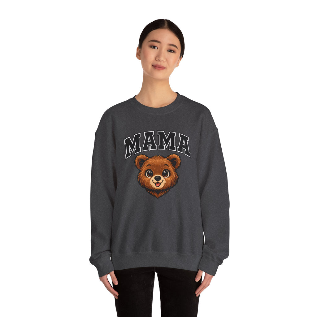 Mama Bear Sweatshirt — Cute Retro Bear Mom Crewneck
