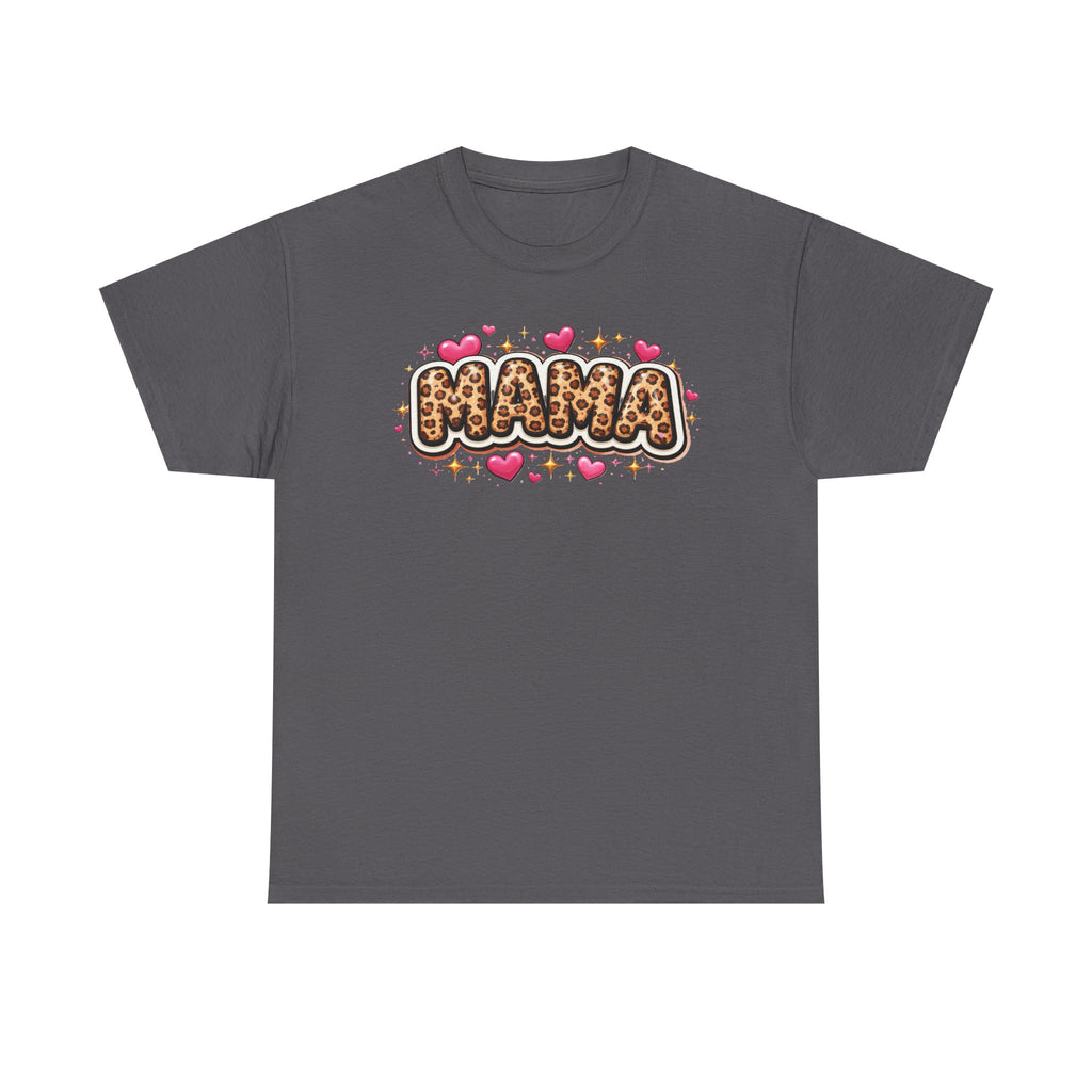 MAMA leopard print Unisex Cotton Tee