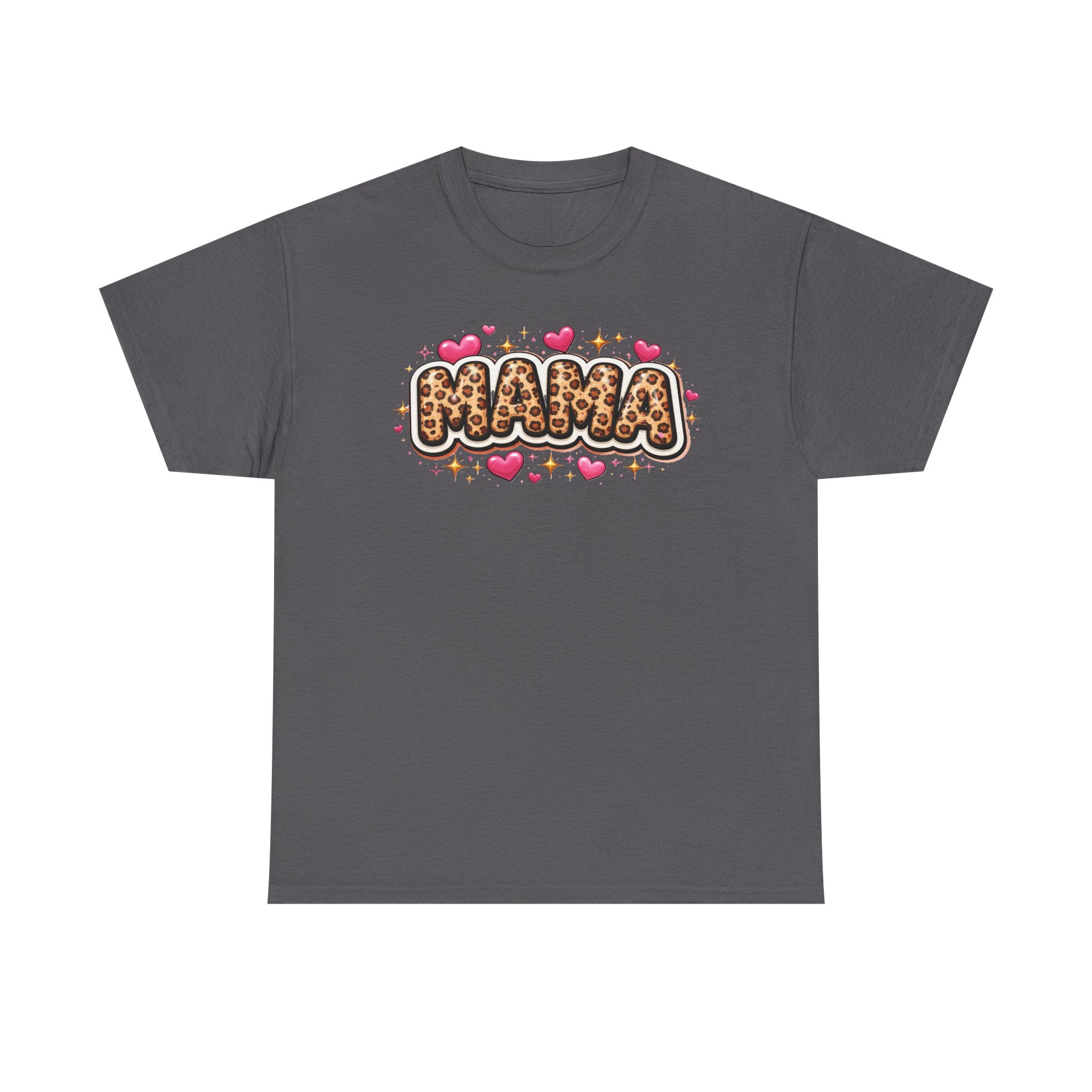 MAMA leopard print Unisex Cotton Tee