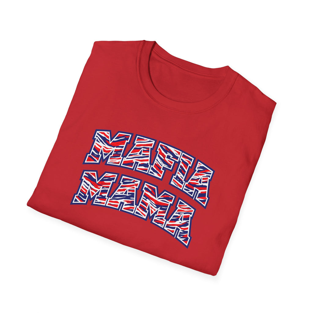 Mama Mafia Graphic Tee —  Red White Blue 'Mafia Mama' Street-Style T-Shirt