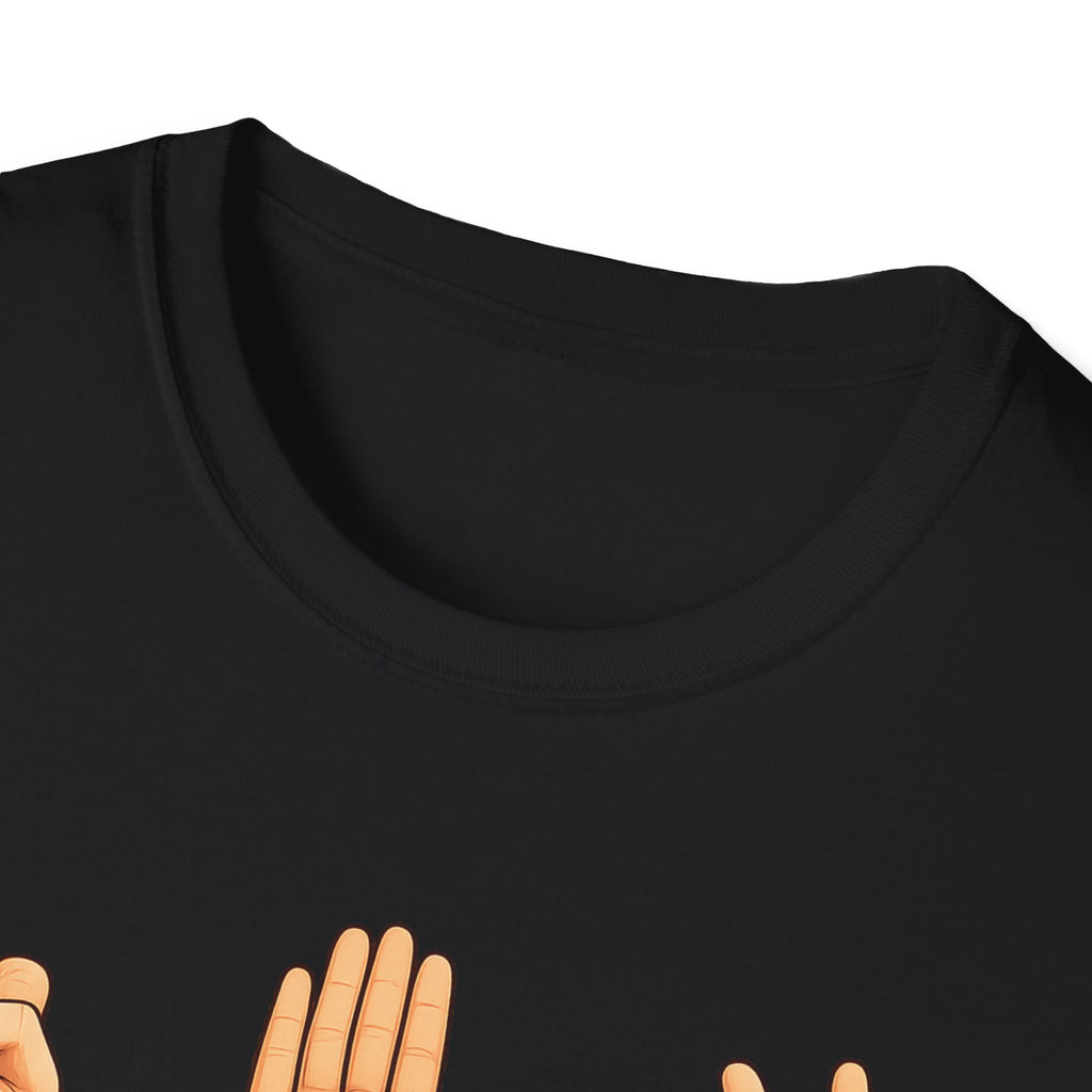 Rock Paper Scissors T-Shirt | Hand Emoji Design, Casual Tee