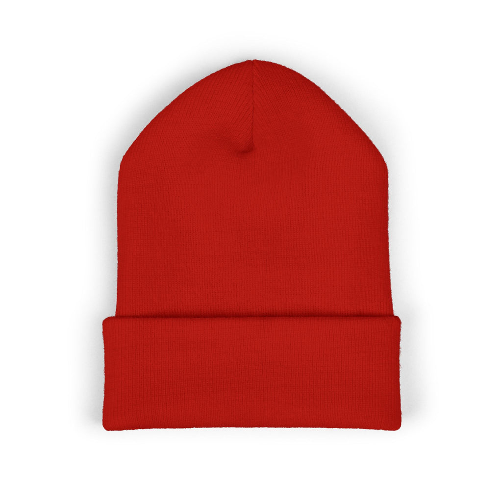 Embroidered Mountain Logo Beanie, Winter Ski Accessories, Outdoor Adventure Hat, Nature Lover Gift, Ski Trip Apparel
